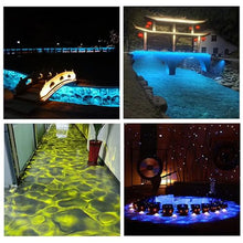 LADECNERHT 100w-400w Ocean Wave Projector Light Outdoor, Ip65 Outdoor Projector, 12 Colors Water Ripple Lights, for Halloween Christmas Decorations, Ground, Yard, Wall, Party 300W