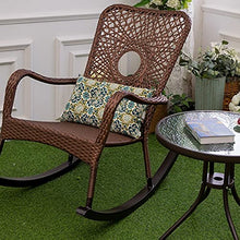 Comfortable Relax Rocking Chair Outdoor Indoor Lounge Chair for Garden Patio Balcony Backyard Porch Rocker