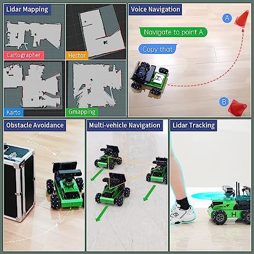 HIWONDER Jetson Nano Voice Recognition Robot Car with SLAM Mapping Advanced Kit