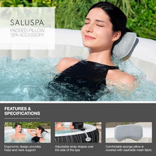 Bestway Coleman Hawaii AirJet Inflatable Hot Tub with EnergySense Cover, Blue + Spa Seat (6 Pack) + Pillows (3 Pack)