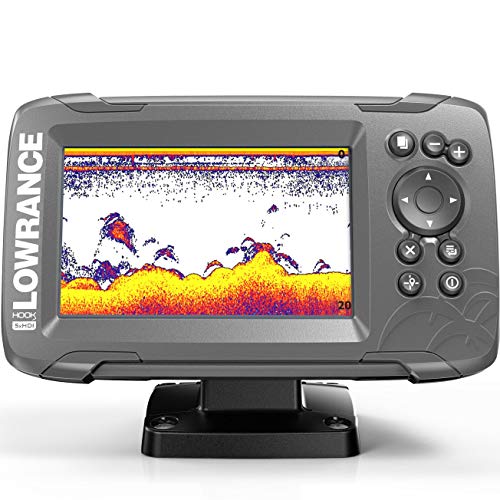 Lowrance HOOK2 5X Fish Finder with SplitShot Transducer and GPS Plotter Splitshot