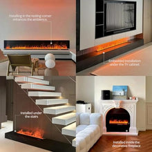 XYWGBMS 3D Water Vapor Decorative Fireplace 3D Water Vapor Fireplace, Atomizing Fireplaces with Like Smoke & Flame Vapour Flame, 7 Colors and Flame Adjustment,for Bedroom,Office,Hotel,1000mm