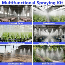 Drip Irrigation Misting Kit, Outdoor Spray System with Hose & Connectors