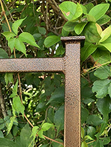 Classic Metal Garden Trellis, with 12" Ground Stake, Plant Trellis, All Aluminum, Handmade, 65" x 27", Garden Decor, Yard Art