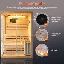 OUTEXER 2-3 Person Steam Sauna Traditional Saunas 240V 3KW Home Spa Room