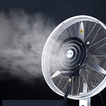 CUTPOIY Oscillating Misting Fan with 3-Speed Operation for Outdoor Patio, Garden, and Commercial Use - 26-Inch Cooling Fan with Spray Turntable