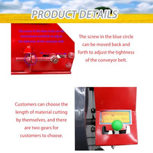 BEILOCKERY Hay Cutter Straw Crusher Machine 4-Blade Farm Hay Chopper Shredder Animal Feed Grinder with Conveyor 880-1760LBS/H 220V 3KW