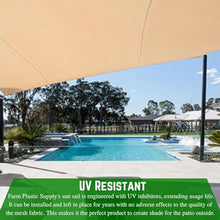 Farm Plastic Supply - Sand/Tan Shade Cloth - 85% - Mesh Fabric for Fence Privacy Screen, Garden Shade, Mesh Fence Screening, Shade Cloth Rolls, Wind Screen (12' x 75')