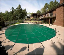 KGBNYSS Swimming Pool Cover 10m Large Winter Inground Pool Safety Cover, Green Mesh Swimming Pool Covers for Patio, Lawn & Garden(32.5ft/9.9m)