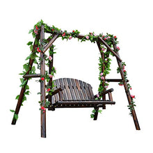 KYTGFH Patio Swing Chair with Stand - for Garden Backyard Outdoor Patio Swing Chair,Porch Glider Swing Chair Lazy Daze Hammocks Swing Bench Outdoor Porch Garden and Poolside Swing