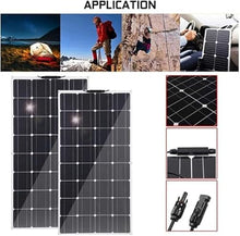 KZZAAO 2000W Solar Panel 18V High Efficiency Monocrystalline Portable Flexible Waterproof Emergency Charging Outdoor Rechargeable