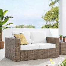 Modway Convene Outdoor Synthetic Rattan Loveseat White