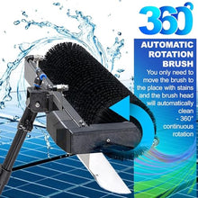 Dfdieratve Pressure Washer Pole Kit for Photovoltaic/Solar Panels | Off-Grid Cleaning with 26Ah Battery, 4-5h Autonomy | Adjustable Pole 3.5-7.5m + Water Power Mode,5.5m/18ft