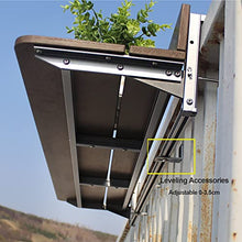 Adjustable Folding Outdoor Hanging Balcony Bar Table for Railings Wall Mounted Patio Garden Side Table Lifting Desk 60X27cm/23.6X10.6In,120x27cm/47.24x10.6in