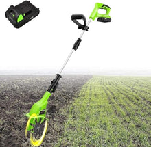 Garden Tiller,Rotavator Cordless Rotavator Lightweight Handheld Garden Tiller Rotavator with 4000Mah Rechargeable Battery and Charger for Garden Vegetable Plots