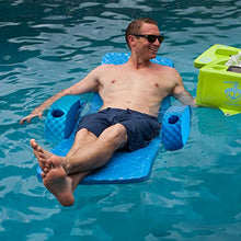 TRC Recreation Folding Foam Baja Chair Pool Lounger with Cup Holders Flamingo Pink