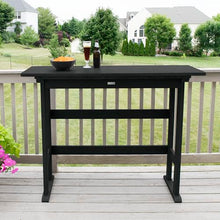 highwood Lehigh Bar Height Balcony Table, Black