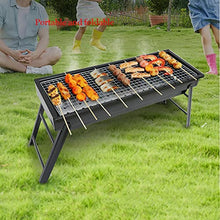 Barbecue Charcoal Grill Portable Folding Outdoor Stainless Steel Smoker Grill for Picnic Garden Terrace Camping Travel
