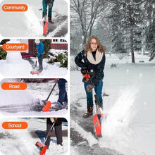 16-Inch Cordless Snow Shovel, Battery Powered Snow Blower,4.0 Ah Battery Pack, and Quick Charger Included，for Driveway, Patios, Sidewalks,Red-2Battery
