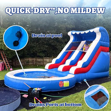 Okayego 24FT(L) Commercial Grade Water Slide for Kids Adults, (Heavy Duty Full PVC) (Big Airtight Water Pool), Inflatable Waterslide for Backyard, Ocean Outdoor Slide Park, 24x13x12ft