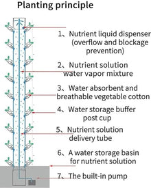 FLTRGO Hydroponic Growing Kits Hydroponics Growing System for Indoor Herbs,Fruits and Vegetables - Aeroponic Tower Adapter,45 Holes Hydroponic System,Gifts for Men Women