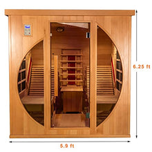 AURGOD Far Infrared Wooden Sauna Room 2-Person Indoor Sauna (Hemlock)