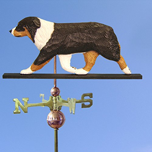 Australian Shepherd Hand Carved & Painted Weathervane 32 Inch