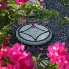 zktoermn Handcrafted Non-Slips Garden Stepping Stones, Weather-Resistant Cement Pavers for Patio Lawn Walkway, Retro Oriental Style(54.5x54.5cm)