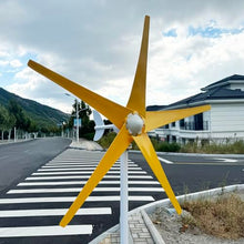 ZHOZHUT 800W-1200W Wind Turbine 12V 24V 48V Wind Turbine Generator Power Kit with MPPT Controller and 5 Yellow Blades, Pure Copper Core Wind Turbine Windmill Generator Suit for Outdoor,1000w,48V