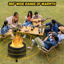 LinTimes 26in Smokeless Fire Pit Carbon Steel