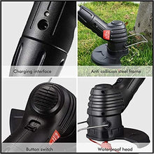 Electric Lawn Mower USB Rechargeable Wireless Portable Electric Lawn Mower Retractable Durable Weeding Hand Tool Suitable for Outdoor Garden