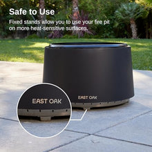 East Oak Camber Smokeless Fire Pit 29'' for Outdoor Patio, 304 Stainless Steel Wood Burning Fireplace, Portable Bonfire Pit with Poker, Stand & Removable Ash Pan for Camping