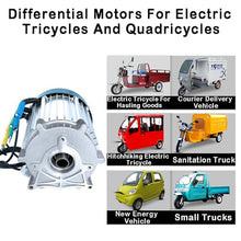 ZHOZHUT 1500W-3000W Brushless DC Motor with Permanent Magnet Electric Tricycle Motor 60V / 72V High Torque DC Motor with 18-Tooth Shaft, High-Power Brushless Motors for DIY Tricycle,1800w60v,4600RPM