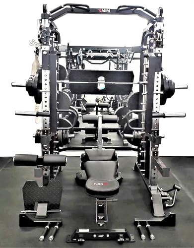 MiM USA Hercules 1001 Commercial Smith Machine and Functional Trainer Black