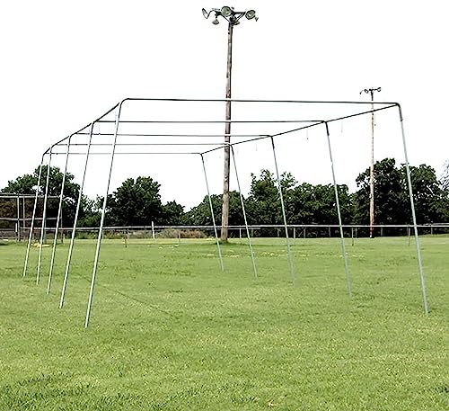 Cimarron Sports Outdoor Practice Batting Cage Frames Black Stainless Steel