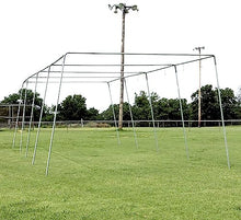 Cimarron Sports Outdoor Practice 70x12x12 1-1/2" Complete Batting Cage Frames Black Stainless Steel