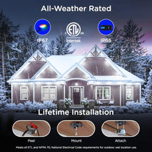 Enbrighten Accent Permanent Outdoor Lights, 150ft, 36 Lights, Smart
