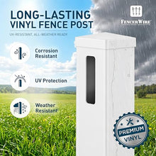 Fencer Wire 4-Rail Vinyl Ranch Fence Kit, 5ft H x 48ft W, White PVC Fence System with 7ft Posts & 8ft Rails, UV-Resistant, Easy Installation, Durable Outdoor Fencing for Ranch, Yard & Farm