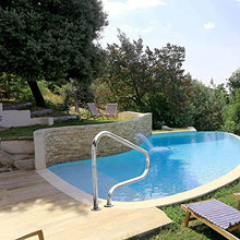 MSHOSAC Pool Safety Handrails Pool Handrails Swimming Pool Handrails Easy-to-Install Handrails 304 Stainless Steel Reinforced Base Spas Stair Handrails for Garden Backyard Pools