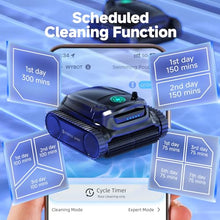 WYBOT M1 Pool Cleaner Robot, App Controlled Robotic Pool Vacuum, 300 Mins Runtime, 6 Path Planning & 7 Working Modes, Dual Filtration System