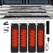 XYWGBMS Winter Outdoor Snow Mat,Winter Removal and Ice Melt Products, Snow Melting Walkway Mat, Heated Snow Melting Mats, Outdoor Non-Slip Rubber Heated Mat,4 Pcs-40x200cm/15.7x79in