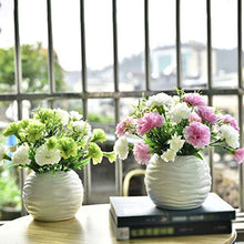 European-Style Simulation Carnation Silk Flower Small Bonsai Simulation FlowerPlastic Small Simulation Flower House Plant (Color : B) (D)