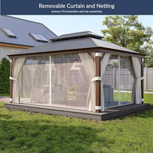 BELLEZE 12x16ft Hardtop Gazebo Brown
