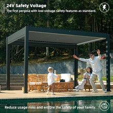 SmartWings Electric Louvered Pergola with Remote, 10 x 13FT Free Standing