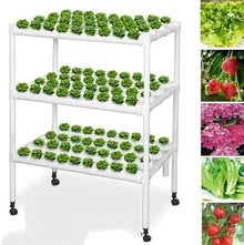 Indoor Hydroponics System Indoor Garden 108 Plant Sites Food-Grade PVC-U Pipes Hydroponic Planting Equipment, with Water Pump, Gift for Gardening Lover wyqdp240305