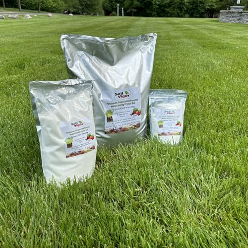 Potassium Super Absorbent Polymer for Home Gardens & Agriculture – Boost Crop & Moisture Retention, Enhance Plant Growth & Drought Resistance (45 pounds)