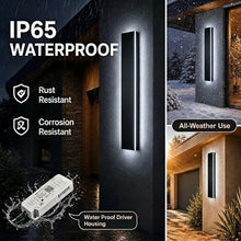 ZEOMLON 2 Pack 70in Outdoor Wall Light, 4.33in Wide LED Exterior Sconce
