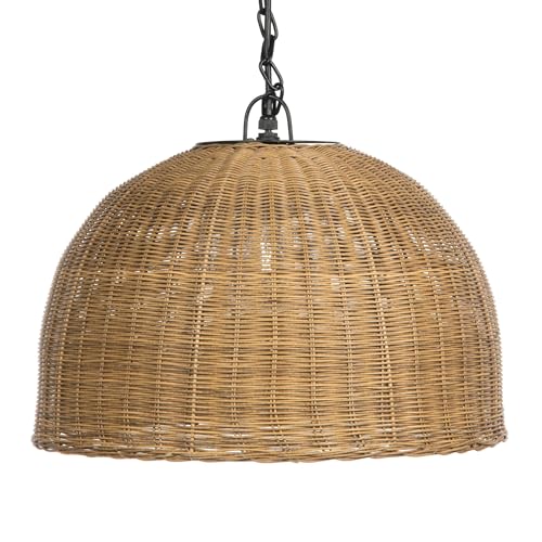 Kouboo All Weather Wicker Outdoor Dome Pendant Lamp - Parent (Brown)