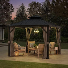 SummerCove 10 ft. x 10 ft. Hardtop Gazebo Black