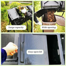 Garden Compost Bin, Outdoor Tumbling Composter, Independent Drum Design, 74 Gallon (280L) Garden Four Chamber Composter Bin for Kitchen, Backyard, Yard Waste